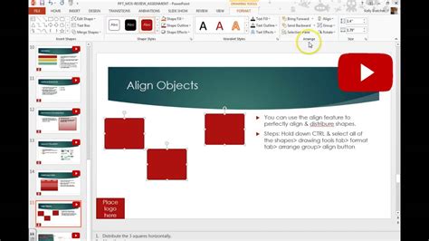 powerpoint distribute horizontally in a box|where is align in powerpoint.